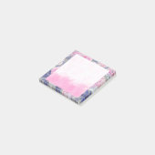 Post-it® Aquarelle rose florale Post it Notes (Incliné)