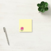 Post-it® Aquarelle rose lofleur art (Bureau)