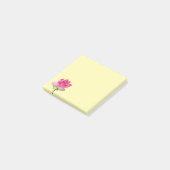 Post-it® Aquarelle rose lofleur art (Incliné)