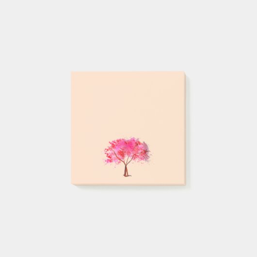 Post-it® Aquarelle rose mignonne cerisier fleur papeterie (Devant)