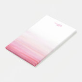 Post-it® Aquarelle rose Motif Une Note Du Bloc-Notes (Incliné)