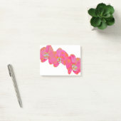 Post-it® Aquarelle rose Orchidée peinture tropical floral (Bureau)