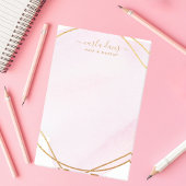 Post-it® Aquarelle rose pâle Gold Circle Salon