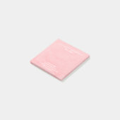 Post-it® Aquarelle rose pastel notes commerciales post-it (Incliné)