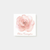 Post-it® Aquarelle rose Rose Nom élégant Bureau Joli (Devant)