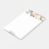 Post-it® Aquarelle rose Rose Ressort Floral (Incliné)