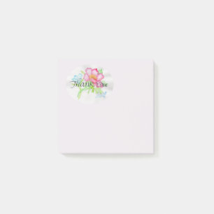 Post-it® Aquarelle rose Rose sauvage Mini bouquet floral TY