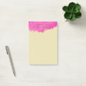Post-it® Aquarelle rose tendance Paint Splatter (Bureau)