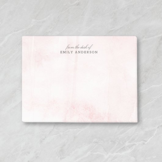 Post-it® Aquarelle rose Texture du bureau de