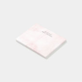 Post-it® Aquarelle rose Texture du bureau de (Incliné)