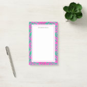 Post-it® Aquarelle rose + vert Damas (Bureau)