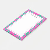 Post-it® Aquarelle rose + vert Damas (Incliné)