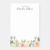 Post-it® Aquarelle rose Vide Du Bureau De (Devant)