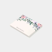 Post-it® Aquarelle rose violet et verte (Incliné)