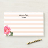 Post-it® Aquarelle Roses Roses Roses Roses Chic Shabby (Sur un bureau)
