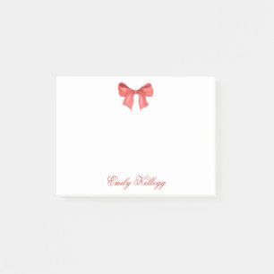 Post-it® Aquarelle rouge Bow