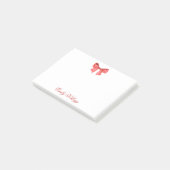 Post-it® Aquarelle rouge Bow (Incliné)