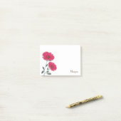 Post-it® Aquarelle rouge, Stylo et Gerbes d'encre (Sur un bureau)