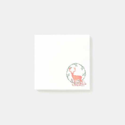 Post-it® Aquarelle Russe Reindeer Boho (Devant)