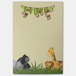 Post-it® Aquarelle Safari Jungle Illustration animale