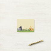 Post-it® Aquarelle Safari Jungle Illustration animale (Sur un bureau)