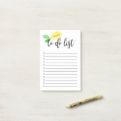 Post-it® Aquarelle - Script de citron personnalisé à faire (Sur un bureau)