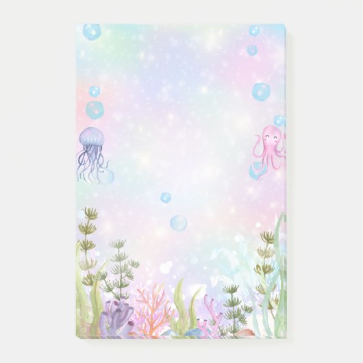 Post-it® Aquarelle sous le Sea Post (Devant)