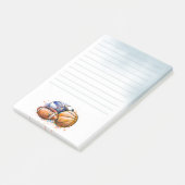 Post-it® Aquarelle Sport Balls Lined Post-it Notes (Incliné)
