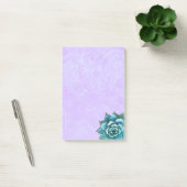 Post-it® Aquarelle succulente sur dentelle de lavande (Bureau)