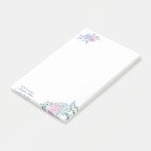 Post-it® Aquarelle Succulents Floral Personnel (Incliné)