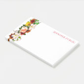 Post-it® Aquarelle tendance Floral Moderne Fleurs Modèles (Incliné)