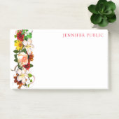 Post-it® Aquarelle tendance Floral Moderne Fleurs Modèles (Bureau)
