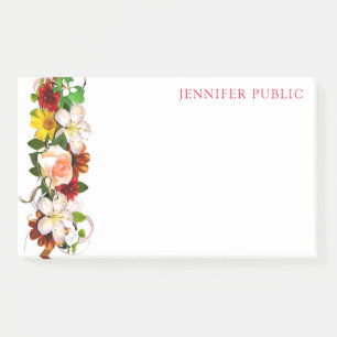Post-it® Aquarelle tendance Floral Moderne Fleurs Modèles