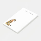 Post-it® Aquarelle Tiger assis (Incliné)