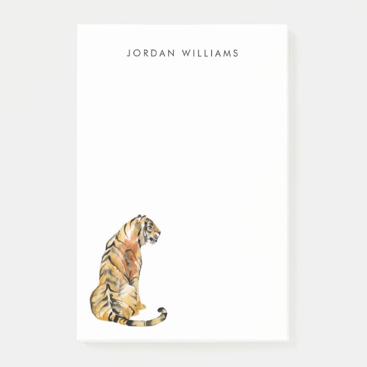 Post-it® Aquarelle Tiger assis (Devant)