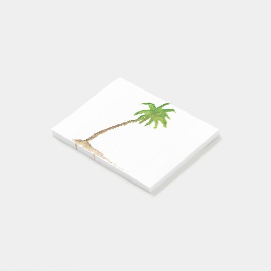Post-it® Aquarelle Tropical Beach Palm Tree (Incliné)