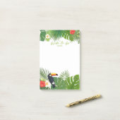 Post-it® Aquarelle Tropical Bride-to-Be Green ID577 (Sur un bureau)