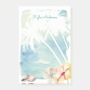 Post-it® Aquarelle tropicale des Vibes de plage  Personnali