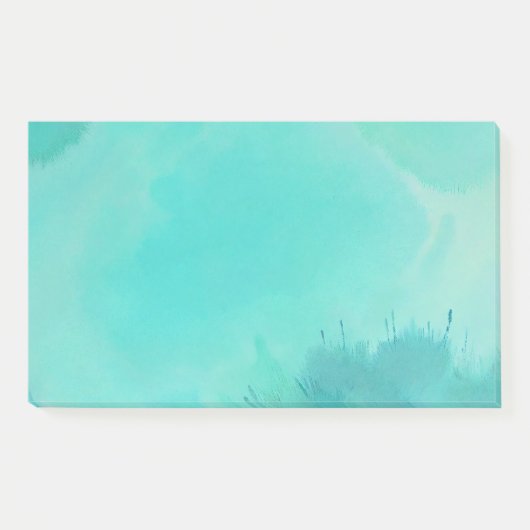 Post-it® Aquarelle turquoise (Devant)