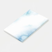 Post-it® Aquarelle Turquoise bleue Cadre Abstrait (Incliné)