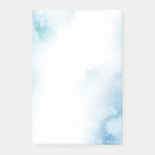 Post-it® Aquarelle Turquoise bleue Cadre Abstrait