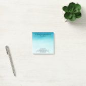Post-it® Aquarelle turquoise notes commerciales post-it (Bureau)