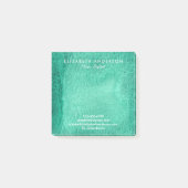Post-it® Aquarelle vert de mer notes commerciales post-it (Devant)
