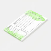 Post-it® Aquarelle verte Apple Planificateur quotidien (Incliné)