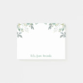 Post-it® Aquarelle verte Feuille Eucalyptus Notes post-it (Devant)