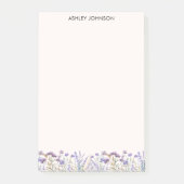 Post-it® Aquarelle violet Fleur sauvage Meadow (Devant)