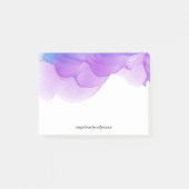 Post-it® Aquarelle violet personnalisée (Devant)
