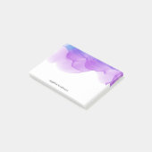 Post-it® Aquarelle violet personnalisée (Incliné)