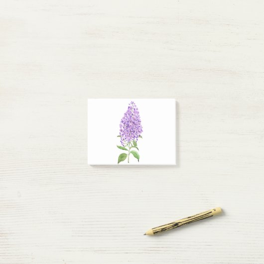 Post-it® aquarelle violette (Sur un bureau)
