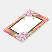 Post-it® Aquarelle violette et rose Magnolia Anniversaire (Incliné)